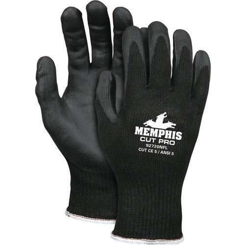 MCR Safety Cut Pro Glove - 10 Gauge HyperMax Shell - Nitrile Foam Coated Palm and Fingertips - Size Medium - Apex Tool & Supply