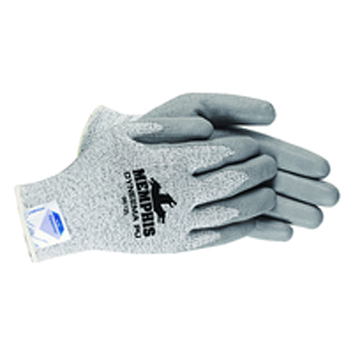 MCR Safety Cut Pro Gloves - 13 Gauge Dyneema Diamond Technology - PU Palm Coating - Size Large - Apex Tool & Supply