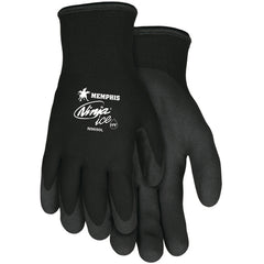 Ninja Ice Gloves - 15 Gauge Black Nylon - Acrylic Terry Inner -HPT Palm and Fingertips - Size X-Large - Apex Tool & Supply