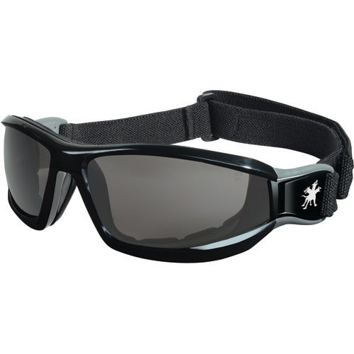 RP1 Black Frame w/Strap Gray Anti-Fog Lens - Safety Glasses - Apex Tool & Supply