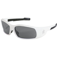 Safety Glasses - White Frame-Gray Lens - SR1 Style - Apex Tool & Supply