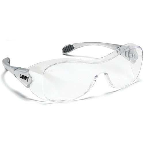 Safety Glasses - Clear Anti-Fog - Steel Color - OTG Style - Apex Tool & Supply