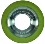 3 x 7/8 x 1-1/4'' - 1/8'' Abrasive Depth - 150 Grit - 3/8 Rim Type 11A2 Diamond Flaring Cup Wheel - Apex Tool & Supply