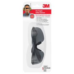 3M Flat Temple Eyewear Anti-Scratch 47011H1-DC Black/Gray Gray Lens - Apex Tool & Supply