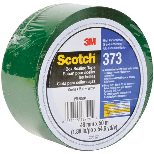 Scotch Box Sealing Tape 373 Green 48 mm × 50 m - Apex Tool & Supply