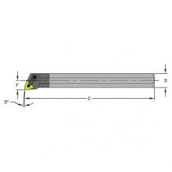 A16S MWLNR3 Steel Boring Bar w/Coolant - Apex Tool & Supply