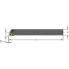 A20S MWLNL4 Steel Boring Bar w/Coolant - Apex Tool & Supply