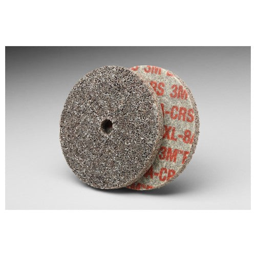 Scotch-Brite EXL Unitized Wheel XL-UW 8A Coarse 3″ × 1/4″ × 1/4″ - Apex Tool & Supply