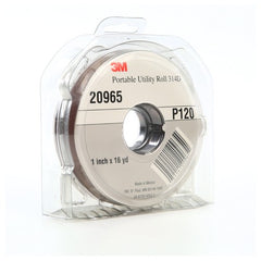 3M Portable Utility Cloth Roll 314D P120 J-weight 1″ × 16 yd - Apex Tool & Supply