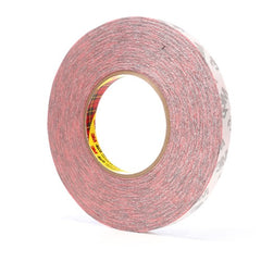 3M Double Coated Tape 469 Red 1/2″ × 60 yd 5.5 mil - Apex Tool & Supply