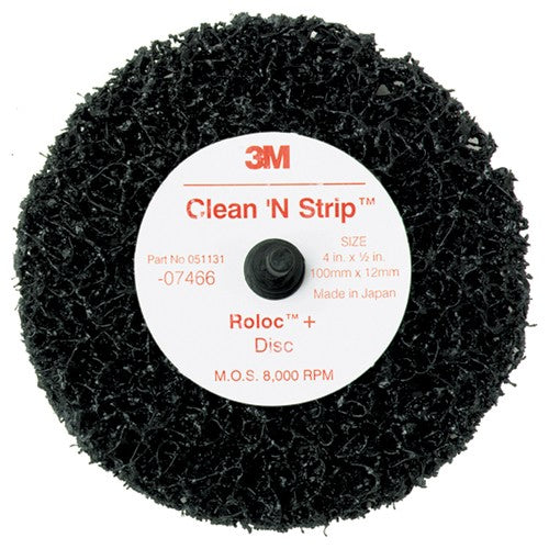Scotch-Brite Roloc + Clean and Strip Disc 7466 4″ × 1/2″ S XCS - Apex Tool & Supply