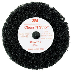 Scotch-Brite Roloc + Clean and Strip Disc 7466 4″ × 1/2″ S XCS - Apex Tool & Supply