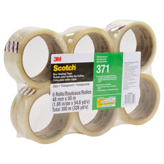 Scotch Box Sealing Tape 371 Clear 48 mm × 50 m - Apex Tool & Supply