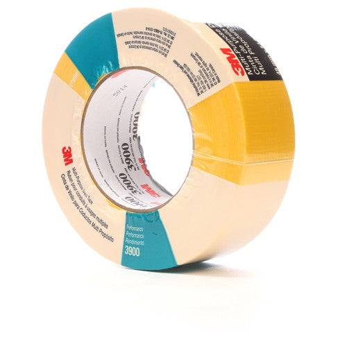 3M Multi-Purpose Duct Tape 3900 Yellow 48 mm × 54.8 m 8.1 mil Individually Wrapped - Apex Tool & Supply