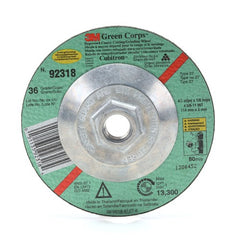 ‎3M Green Corps Cutting/Grinding Wheel T27 4-1/2″ × 1/8″ × 5/8-11 Internal 36 Grit - Apex Tool & Supply