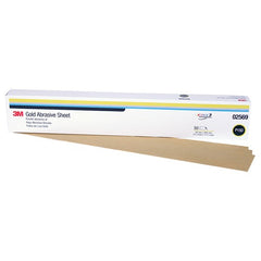 3M Gold Abrasive Sheet 02569 P150 grade 2 3/4″ × 17 1/2″ 50 sheets per sleeve - Apex Tool & Supply