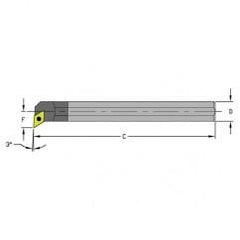 C08R-SDUCL2 1/2" SH; 8" OAL - Indexable Boring Bar - Apex Tool & Supply