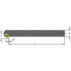 A08M SDXCL2 Steel Boring Bar w/Coolant - Apex Tool & Supply