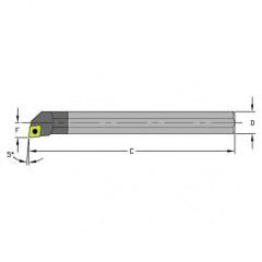 C08R SCLPR3 Solid Carbide Boring Bar - Apex Tool & Supply