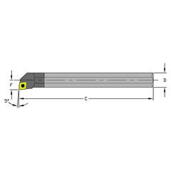 E10Q SCLPL2 Solid Carbide Boring Bar w/Coolant - Apex Tool & Supply