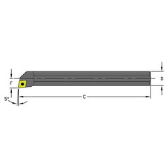 S08M SCLCL2 Steel Boring Bar - Apex Tool & Supply