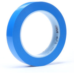 3M Vinyl Tape 471 Blue 3/4″ × 36 yd 5.2 mil - Apex Tool & Supply