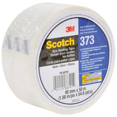 Scotch Box Sealing Tape 373 White 48 mm × 50 m - Apex Tool & Supply