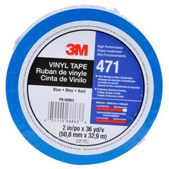 3M Vinyl Tape 471 Red 1/4″ × 36 yd 5.2 mil Individually Wrapped Conveniently Packaged - Apex Tool & Supply