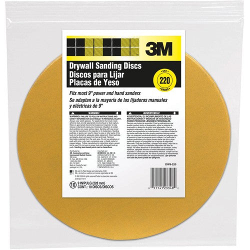 ‎3M Drywall Sanding Discs DW9-220 9″ - Apex Tool & Supply