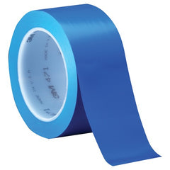 3M Vinyl Tape 471 Blue 1/4″ × 36 yd 5.2 mil Individually Wrapped Conveniently Packaged - Apex Tool & Supply