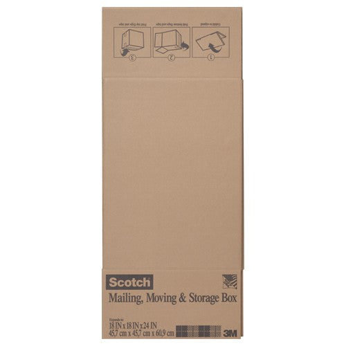 Scotch Folded Box 8018.24FB 18″ × 18″ × 24″ Folded Box - Apex Tool & Supply