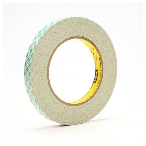 3M Double Coated Paper Tape 410M Natural 1/2″ × 36 yd 5 mil - Apex Tool & Supply
