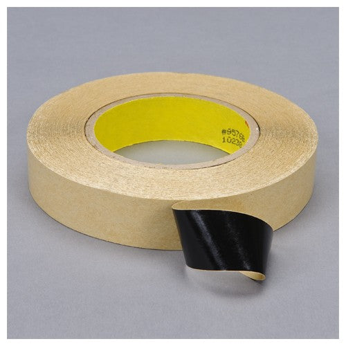 3M Double Coated Tape 9576B Black 12 mm × 50 m 4 mil - Apex Tool & Supply