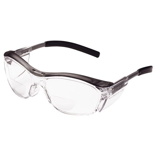 ‎3M Nuvo Reader Protective Eyewear 11436-00000-20 Clear Lens Gray Frame +2.5 Diopter - Apex Tool & Supply