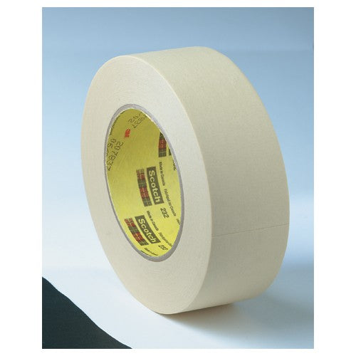 3M High Performance Masking Tape 232 Tan 9 mm × 55 m 6.3 mil - Apex Tool & Supply