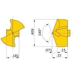 STAWN1040TH VP15TF DRILLING INSERT