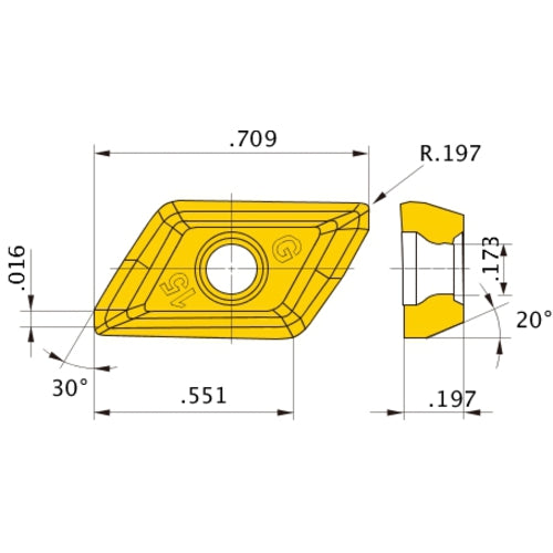 XDGT1550PDER-G50 VP15TF INSERT