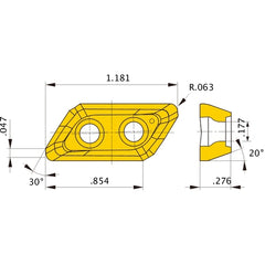 XDGX227016PDER-GLA MP6120 INSERT
