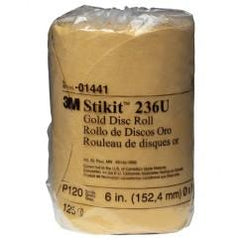 6 - P120 Grit - 236U Disc Roll - Apex Tool & Supply