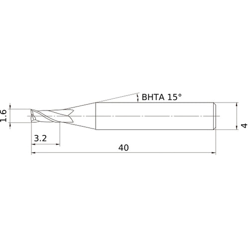 MS2MSD0160 CARBIDE ENDMILL