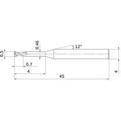 MS2XLD0050N040 CARBIDE ENDMILL