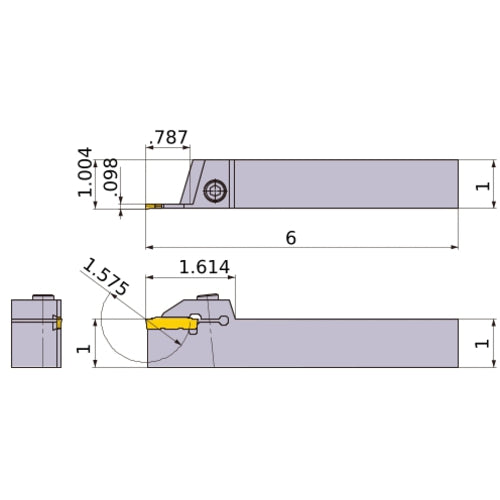 GYQRUS16D00-E20 TURNING HOLDER