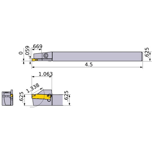 GYSLUS10B00-C17 TURNING HOLDER