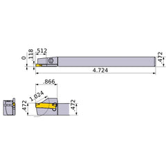 GYSR1212JX00-F13 TURNING HOLDER