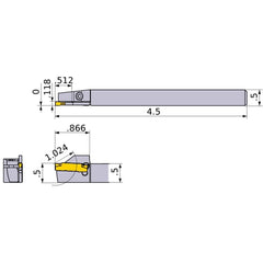 GYSRUS08B00-F13 TURNING HOLDER