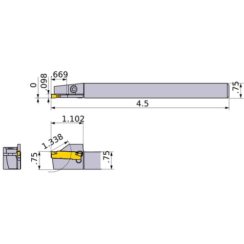 GYSRUS12B00-E17 TURNING HOLDER