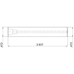 IMX12-S12L100C CARBIDE HOLDER LONG