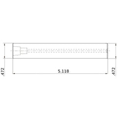 IMX12-S12L130C CARBIDE HOLDER LONG