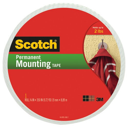 Scotch Mounting Tape 110-LONG .75″ × 350″ (19mm × 8 89m) - Apex Tool & Supply
