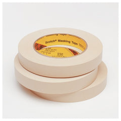 3M High Performance Masking Tape 232 Tan 12 mm × 55 m 6.3 mil - Apex Tool & Supply